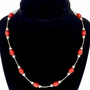 Paige Wallace Red Beaded Necklace